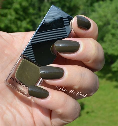 burberry acrylic nails|burberry nail polish khaki green.